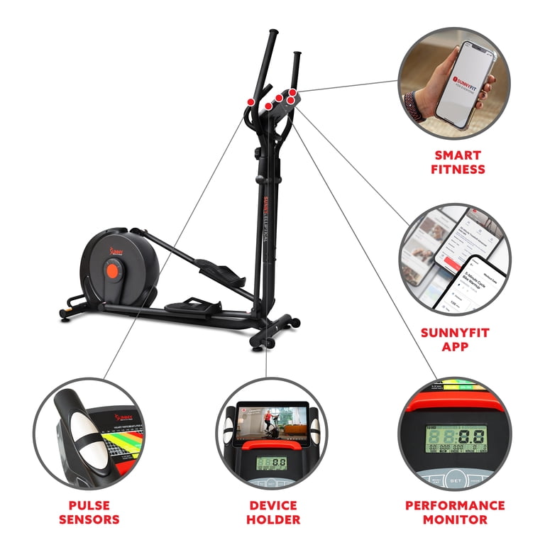 Sunny Health & Fitness Power Stride Full Body Elliptical Cross