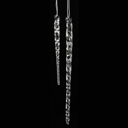 pack of 288 ice palace multi sized clear glass icicle christmas ornaments 55 - Icicle Christmas Decorations pack of 288 ice palace multi sized clear glass icicle christmas ornaments 55 - Icicle Christmas Decorations