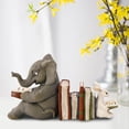 thumbnail image 4 of Elephant and Rabbit Statue Animals Sculpture Rabbit Figurine Art Crafts for Porch Garden, 4 of 8