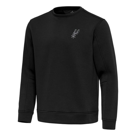 Men's Antigua Black San Antonio Spurs Relevant Pullover Sweatshirt