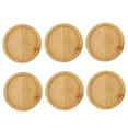 thumbnail image 5 of GOOHOCHY Bamboo Plant Saucer with Slightly Raised Edge for Flowerpot Use Lightweight Durable and Sturdy 7.5x7.5cm, 5 of 8