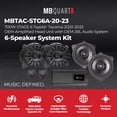thumbnail image 2 of MB Quart 6 Speaker 700W Audio System Upgrade Kit for 2020-2023 Toyota Tacoma, 2 of 15