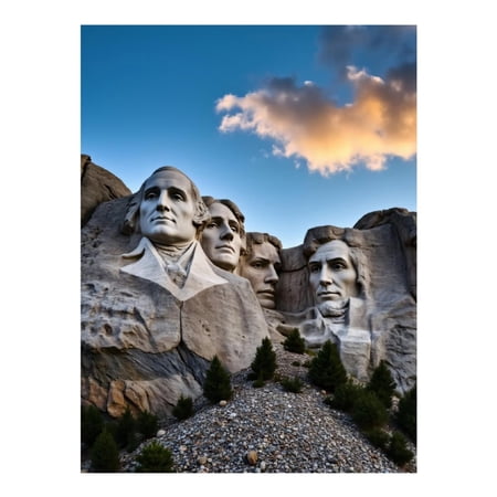 Diamond Art Kit for Adults Stone Monument Faces Sky View Diamond Painting for Adults Beginners DIY Diamond Art Painting Kits 5D Diamond Painting Crafts for Home Decor 12x16 Frameless