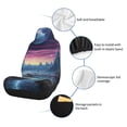 thumbnail image 6 of Cauagu Fantasy Landscape Starry Night Print Car Seat Covers,Universal Automotive Seat Covers Car Seat Protectors Easy to Install Car Cover Car Accessories Auto rucks Van & SUV-2 PCS, 6 of 9