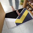 thumbnail image 1 of Yellow Grey Black Gradient Abstract Geometric Art Texture Floor Mat Welcome Mat Bath Rugs, Non-Slip&Absorbent Front Door Mat, Washable Floor Doormat for Entryway, Patio, Porch 16 x 24 Inch, 1 of 5