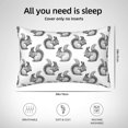 thumbnail image 5 of Pofeuu Black Squirrel Print Satin Pillowcase for Hair and Skin Pillow Cases, Silk Pillow Cases, Soft Cooling Pillow Covers, 20x30 Inches（Pillow core not included）, 5 of 7