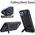thumbnail image 4 of for iPhone 12 Pro Max Case Built in Kickstand Heavy Duty Dual Layer  Grade Drop Protection Case，for Women and Men-Black, 4 of 12