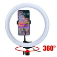 thumbnail image 3 of TPD668 12W 12 Inch 160LED Dimmable Ring Light 3200K-5600K for Makeup with Ball Head Phone Clip, 3 of 8