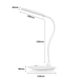 thumbnail image 2 of Lámpara de lectura flexible Ehuebsd carga USB luz LED, 2 of 8