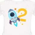 thumbnail image 4 of Inktastic Rocket Space ship Happy Second Birthday Boys or Girls Long Sleeve Baby Bodysuit, 4 of 5