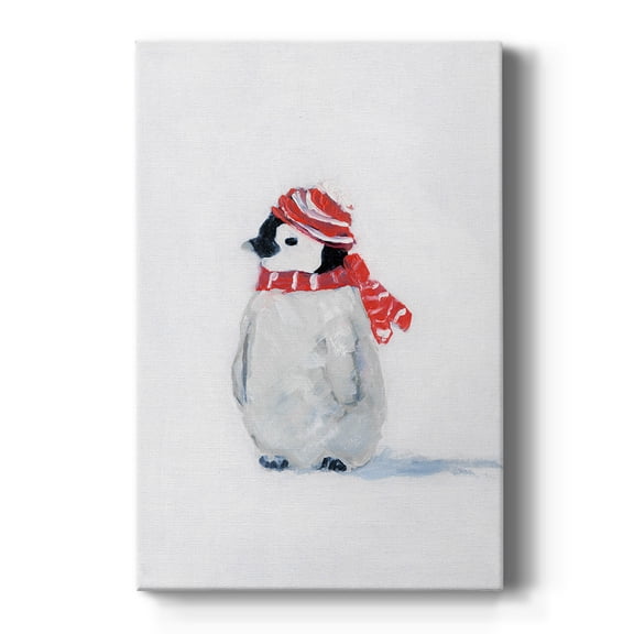 Wexford Home 12X18 Penguin Play II Premium Gallery Wrapped Canvas - Ready to Hang