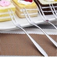 thumbnail image 5 of Swan Fruit Forks Spoon Stainless Steel Vegetable Dinnerware Set Dessert Cake Forks Bistro Style, 5 of 5