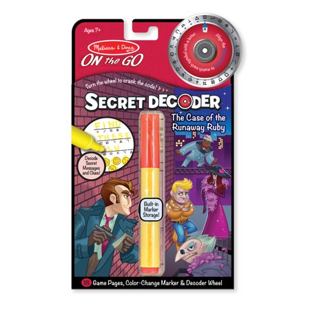 UPC: 0000772055352 | Melissa & Doug On the Go Secret Decoder Activity Book – The Case of the Runaway Ruby