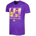 thumbnail image 2 of Men's Stadium Essentials Purple Los Angeles Lakers City Skyline T-Shirt, 2 of 3