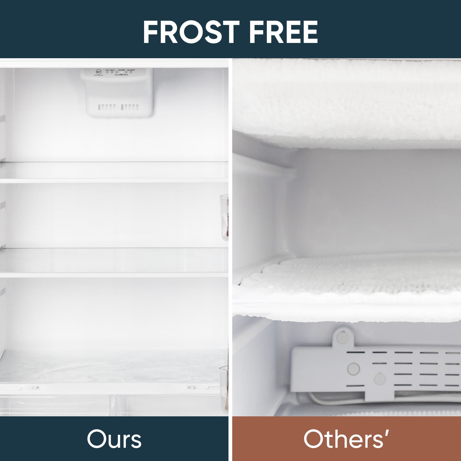 Upstreman 17.6 Cu.Ft. Top Freezer Refrigerator, Stainless Steel Fridge Freezer Double Door Refrigerator with Adjustable Thermostat Control, Fingerprint Resistant, Auto Defrost, Reversible Door, BD176