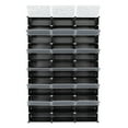 thumbnail image 5 of 12-Tier Portable Shoe Rack Organizer 36 Grids Tower Shelf Storage Cabinet Stand Expandable for Heels, Boots, Slippers, Black, 5 of 8