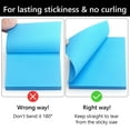 thumbnail image 6 of Tripumer 12 Pcs Self-Stick Pads Sticky Notes Self-Stick Pads 3 x 3 inch Reliable Adhesive Notepads for Office Home Use Blue, 6 of 6