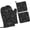 Black 1, variant on Vintage Vegetable Garden Oven Mitts and Pot Holders Sets of 4, Heat-Resistant Hot Pads Non-Slip BBQ Gloves for Kitchen Baking Cooking Grilling