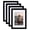 Black-A5, variant on 4x6 Picture Frame Brown Set Of 4  Wooden Photo Frames With Plexiglass For Without Mat Table And Wall Display