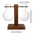 thumbnail image 2 of Propagation Station Glass Terrarium Planter Flower Pot With Retro Solid Wooden Stand For Home Kitchen Indoor Garden Wedding Desktop Patio Planters Wall Hanging Planters Planters Pots Tree Pot Indoor, 2 of 4