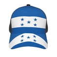 thumbnail image 3 of Trucker Hat For Men Women Flag Of Honduras Sports Baseball Cap Sun Hat Mesh Golf Dad Hat, 3 of 5
