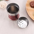 thumbnail image 2 of 3 Pcs Stainless Steel Seasoning Shaker Pepper Salt Sugar Spice Powder Cooking Tools Household Outdoor Barbecue Seasoning Bottle - Size L Random Color, 2 of 9