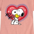 thumbnail image 3 of Peanuts - Snoopy Woodstock Graffiti Heart - Toddler & Youth Girls Short Sleeve Graphic T-Shirt, 3 of 6