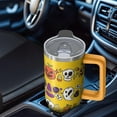 thumbnail image 5 of Halloween Tumbler, Scary Ghost Cup with Handle and Straw 30oz, Insulated Coffee Travel Mug Gift Idea, 5 of 5
