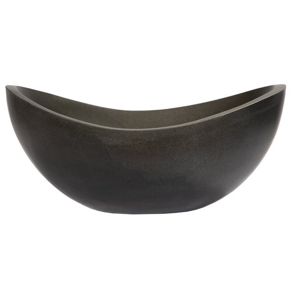 Small Canoe Vessel Sink - Lava Stone