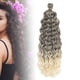 thumbnail image 5 of Peluca afro rizada para mujeres y niñas, transpirable, elegante, encantadora, suave, sintética, para fiesta, disfraces, compras, Cosplay y citas Gris degradado 60cm, 5 of 8