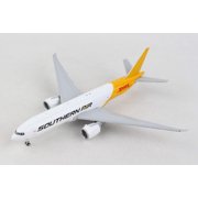 Boeing 777F Commercial Aircraft Southern Air - DHL White and Yellow 1/400 Diecast Model Airplane by GeminiJets