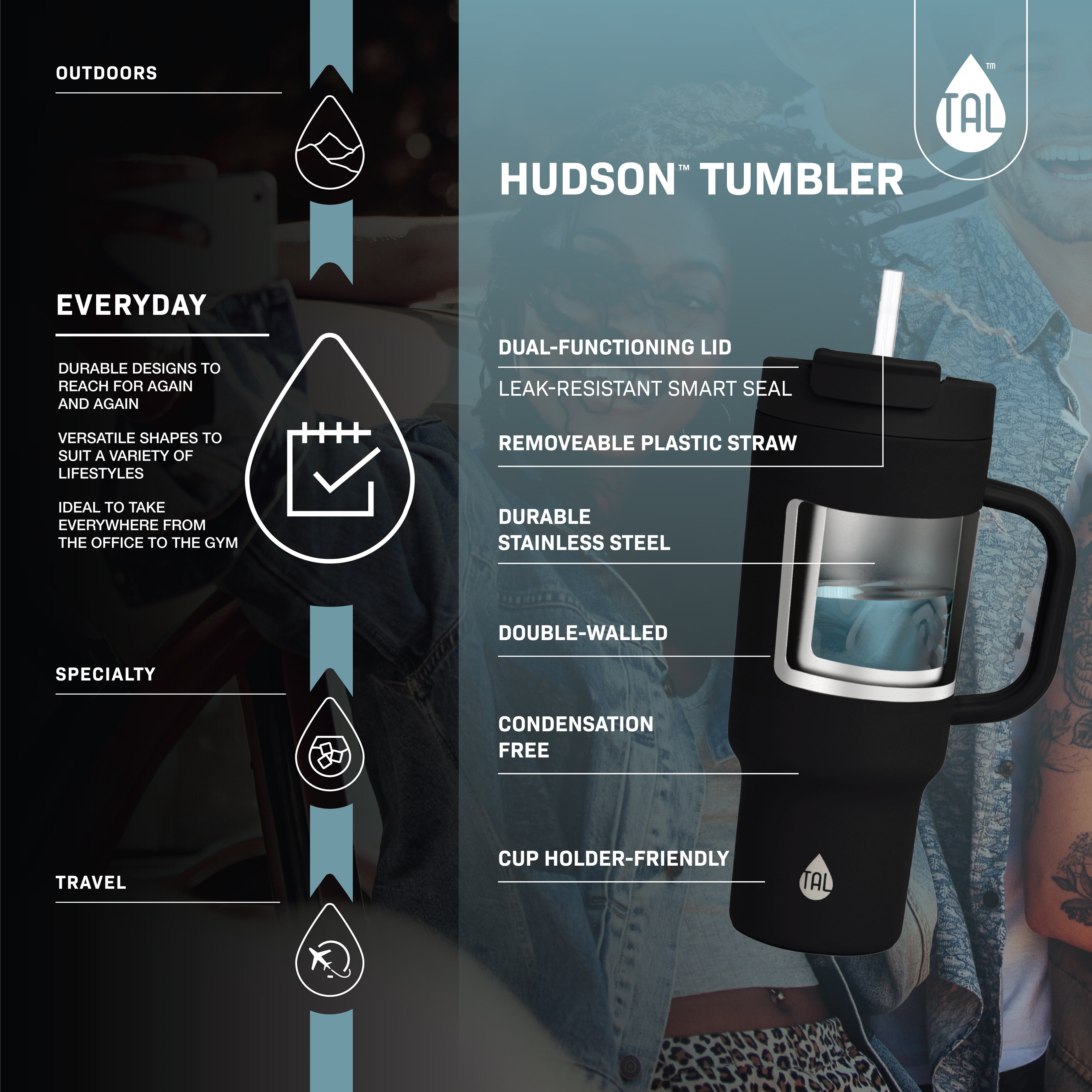 TAL Stainless Steel Hudson Tumbler … curated on LTK