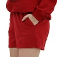thumbnail image 3 of Amazhiyu Women's High Waist Elastic Sweatshorts Comfy Lounge Bottom with Pockets, 3 of 8