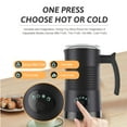 thumbnail image 3 of Milk Frother 4 in 1 Hot and Cold Milk Frother 400W Removable Non-stick Inner 11.84 oz/350 ml Electric Automatic Milk Frother and Steamer for Coffee and Hot Milk, 3 of 8
