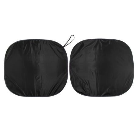 Auto Drive Universal Fit Black Twist Sunshade 1 Pair 28.5 x 31.5
