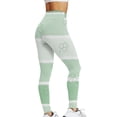 thumbnail image 5 of Womens St. Patricks Day Print High Waist Yoga Pants For Women's Leggings Tights Compression Yoga Running Fitness High Waist LeggingsTrendy Daily Wear For Vacation Mint Green L, 5 of 5
