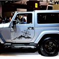 thumbnail image 4 of （56x30cm）2 Pieces Car Sticker Mountain Compass Graphics, 3D Car Hood Auto Body Side Door Vinyl Waterproof Sticker:,JU, 4 of 5