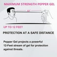 thumbnail image 3 of Personal Safety Alarm and Pepper Spray Combo for Women self Defense - Max Strength Pepper Gel & 130 dB Siren & Strobe Lights, Flip-top Safety Cap & UV Marking, Spray Canister Replaceable, 3 of 6