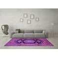 thumbnail image 3 of Ahgly Company Indoor Square Persian Purple Traditional Area Rugs, 7' Square, 3 of 4