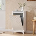 thumbnail image 1 of Conate Kitchen Tilt Out Trash Can Cabinet, Farmhouse 13 Gallon Hidden Garbage Bin Storage Cabinet with Odour Control, White, 1 of 6