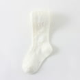 thumbnail image 2 of YWOAGH Breathable Girls Socks Tights For Summer With Elastic Waistband And Bow For Dress Shoes And Casual Wear White_01 0-1, 2 of 6
