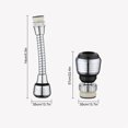 thumbnail image 4 of Faucet Head Extension Extender, Rotatable Kitchen Sink Water Saving Filter Nozzle, Stainless Steel, 360-Degree Rotation, Easy Installation for Kitchen, Bathroom, Sink Faucets, 4 of 9