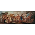 thumbnail image 2 of Franz Carl Remp 24x11 Gold Ornate Framed and Double Matted Museum Art Print Titled - The Transfer of the Federal Charging by the Singing and Dancing David (1707-1710), 2 of 4