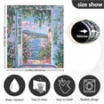 thumbnail image 5 of Yayeee Magnetic Dishwasher Cover for The Front Decoration Home Kitchen Machine Sticker Protector, Blue Floral Window, 5 of 6