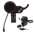 thumbnail image 4 of Quaqdae QS-S4 36V-60V Thumb Throttle LCD Display+Lgnition Lock Key for Zero 8 9 10 8X 10X Electric Scooter 6PIN Display, 4 of 4