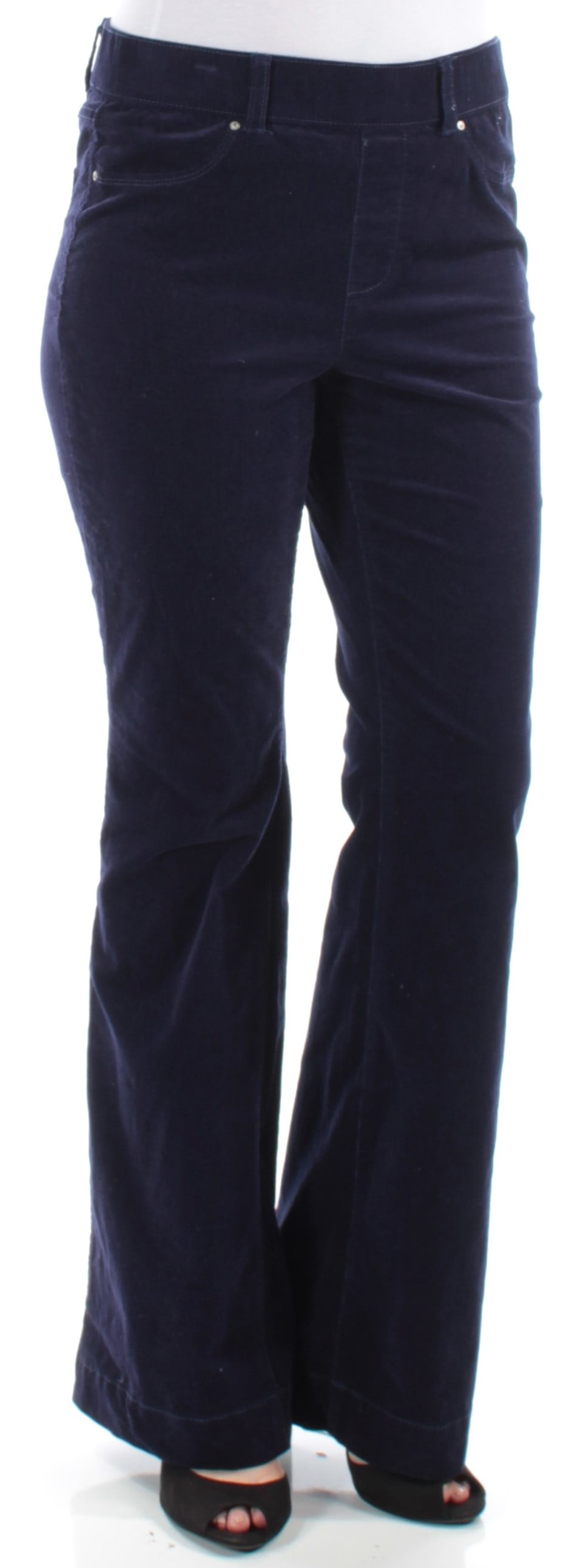 red corduroy flare pants