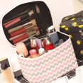 thumbnail image 2 of Bolsa de maquillaje para mujer, organizador de almacenamiento portátil de belleza cosmética, 2 of 2