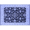thumbnail image 1 of Ahgly Company Machine Washable Indoor Rectangle Oriental Blue Traditional Area Rugs, 4' x 6', 1 of 4