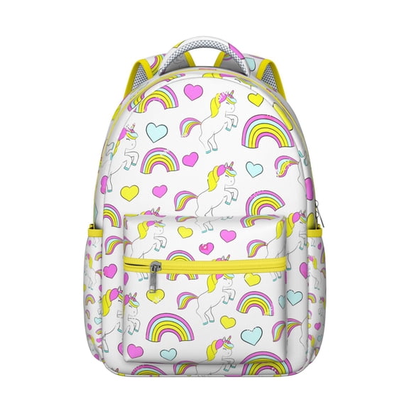 Sparkle Unicorn Print Backpack - Waterproof Durable School Bookbag Lightweight Daypack for Travel and Daily Use,Large Capacity Travel Daypack for Commuting, Campus, Work and Weekend Trips