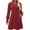 Red, variant on Oksale Womens Sweater Dress for Fall Casual Crewneck Knit Dresses with Pockets Long Sleeve Mini Dress Slouchy Comfy Bodycon Outfits 2025 Gray S